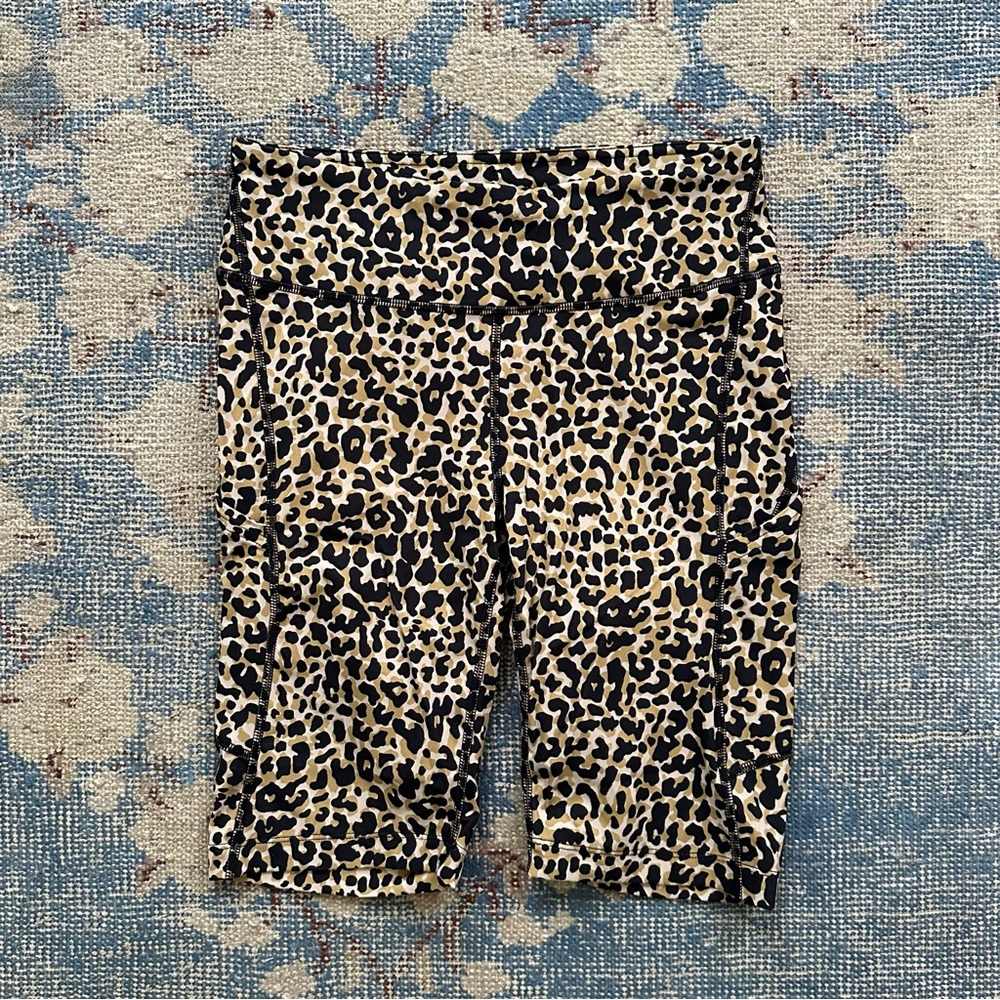 Outdoor Voices Leopard Print Athletic Shorts